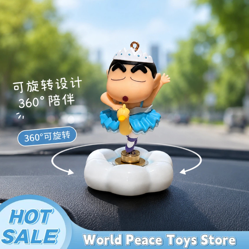 Car Accessories Inside - Rotatable Ballet Crayon Shin-Chan Car Dashboard