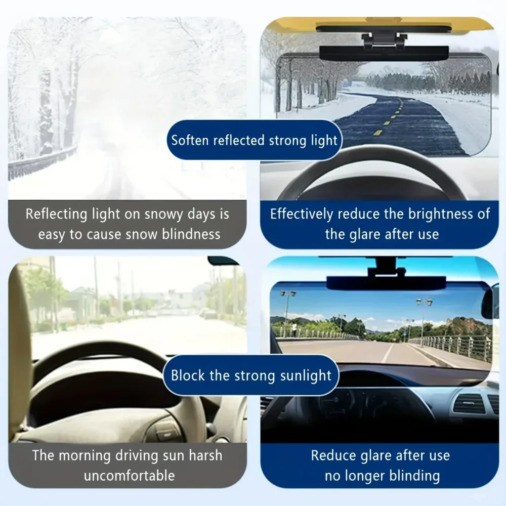 Foldable Car Sun Visor HD Anti - огляд і ціна Car Accessories For Night Driving