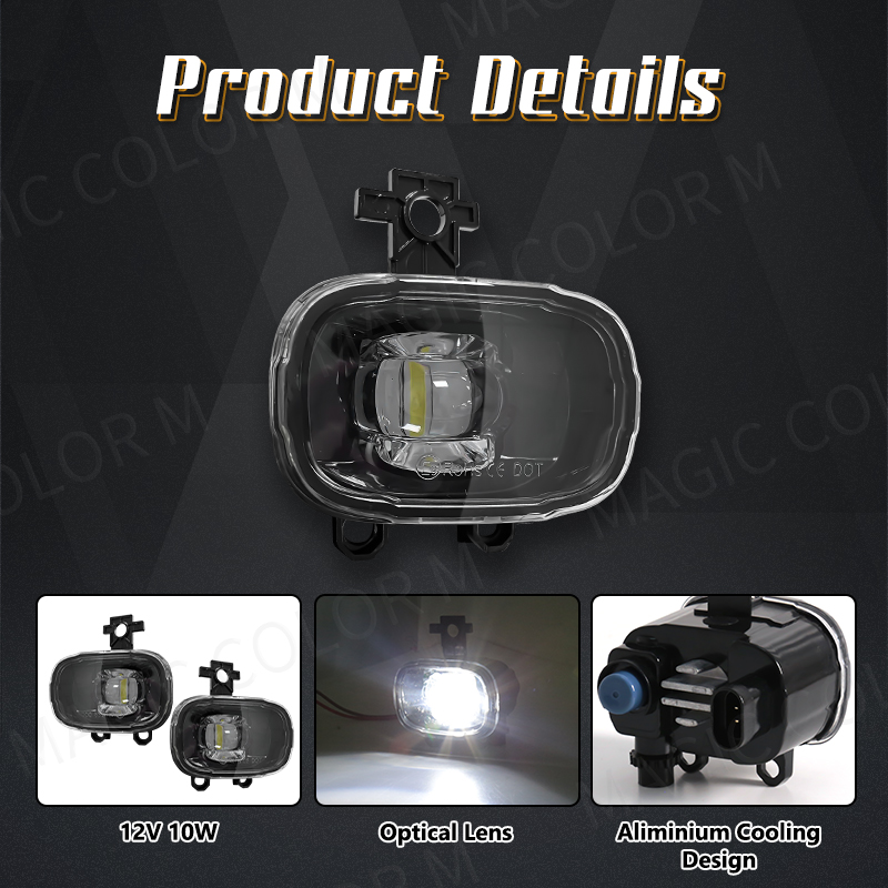 2PCs LED Fog Lights for Nissan - огляд і ціна Car Accessories Nissan Xtrail