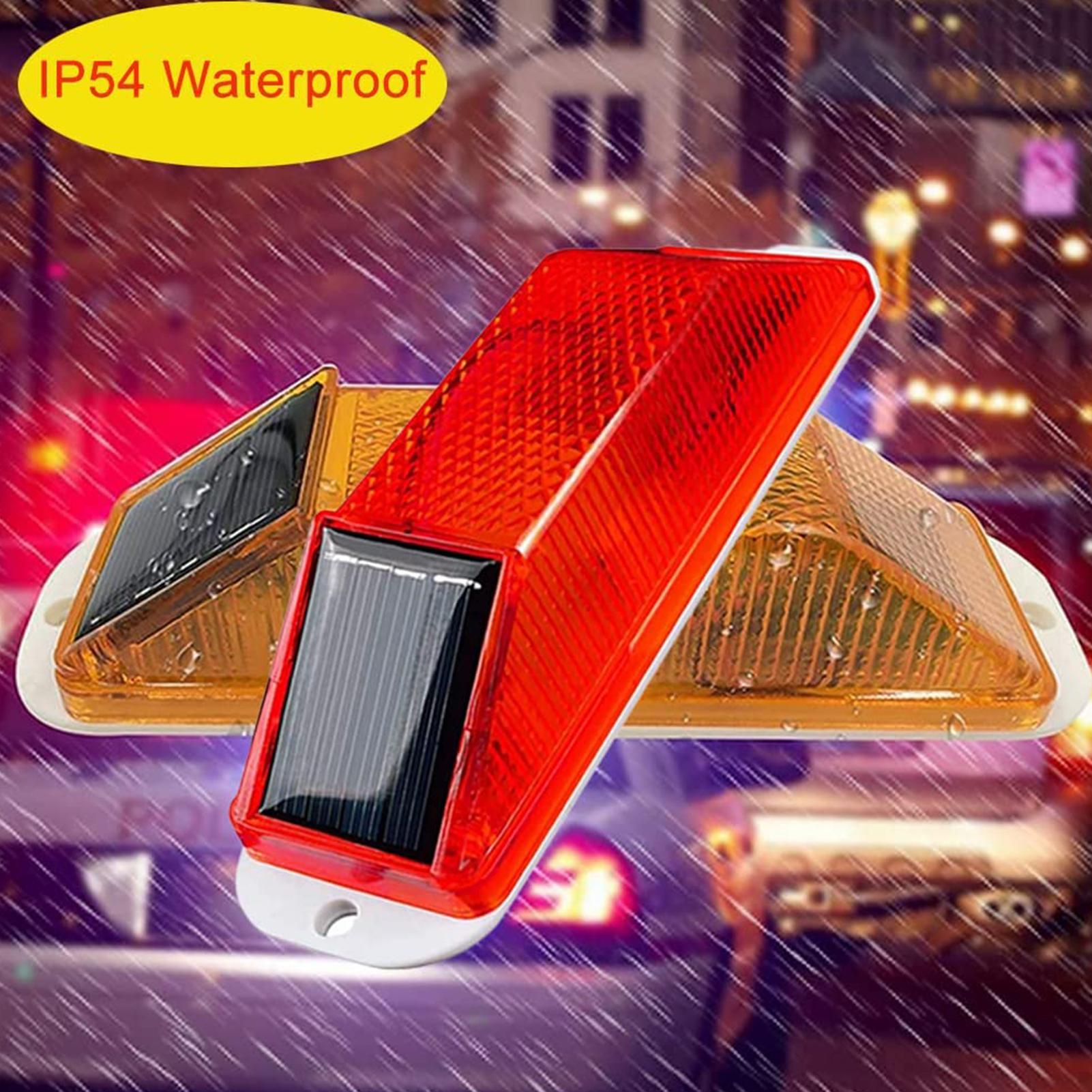 LED Solar Strobe Warning Lamp  - огляд і ціна Car Accessories For Night Driving