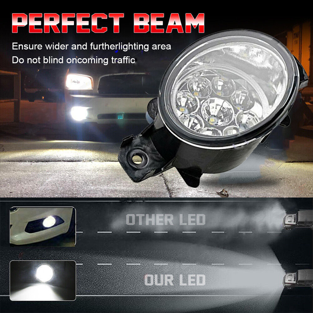 2x LED Bumper Fog Lights for N - огляд і ціна Car Accessories Nissan Xtrail