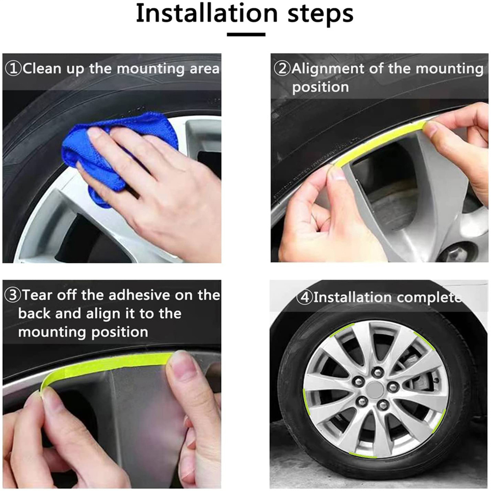 Car Wheel Hub Reflective Stick - огляд і ціна Car Accessories For Night Driving