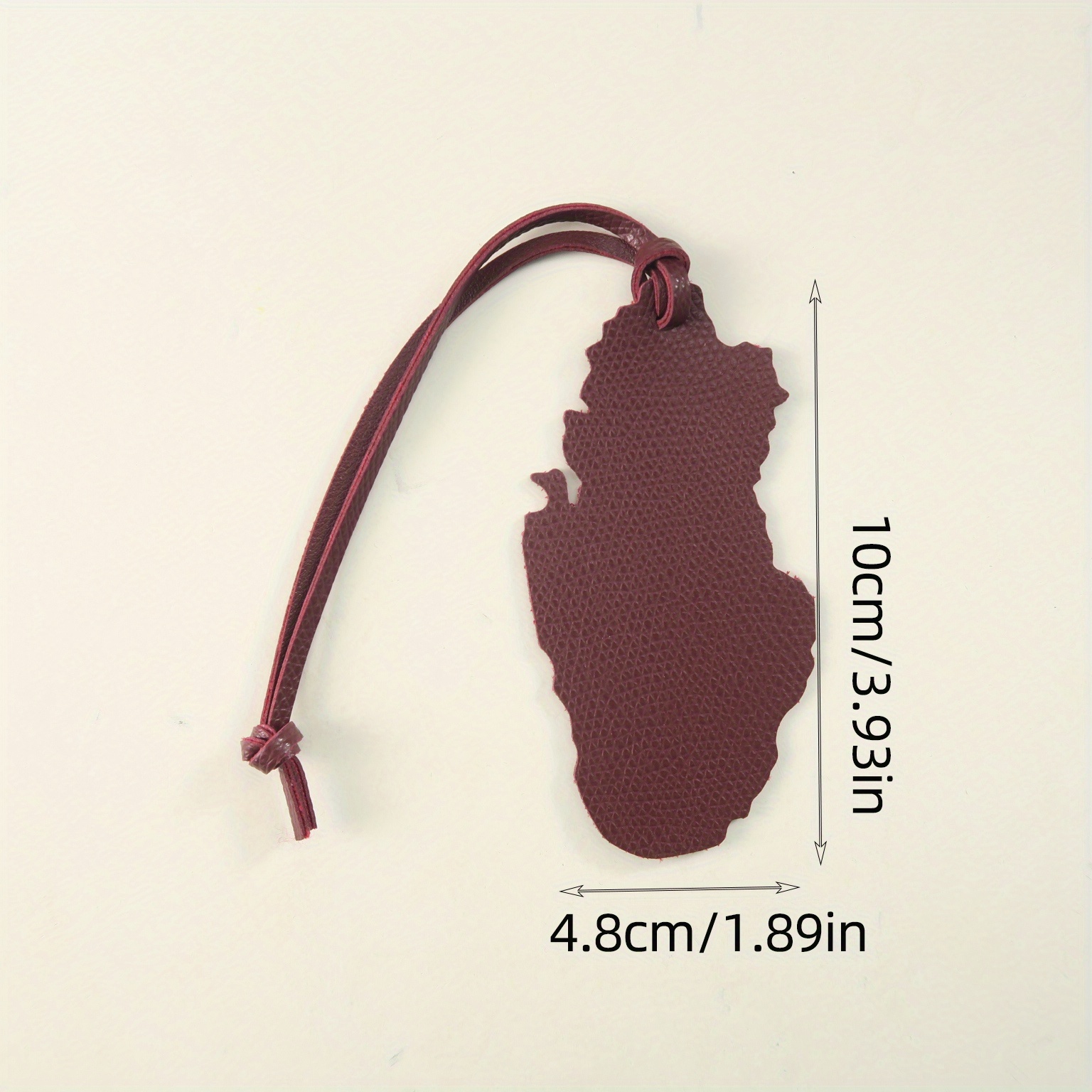 Qatar Map PU Leather Charm - E - огляд і ціна Car Accessories Qatar