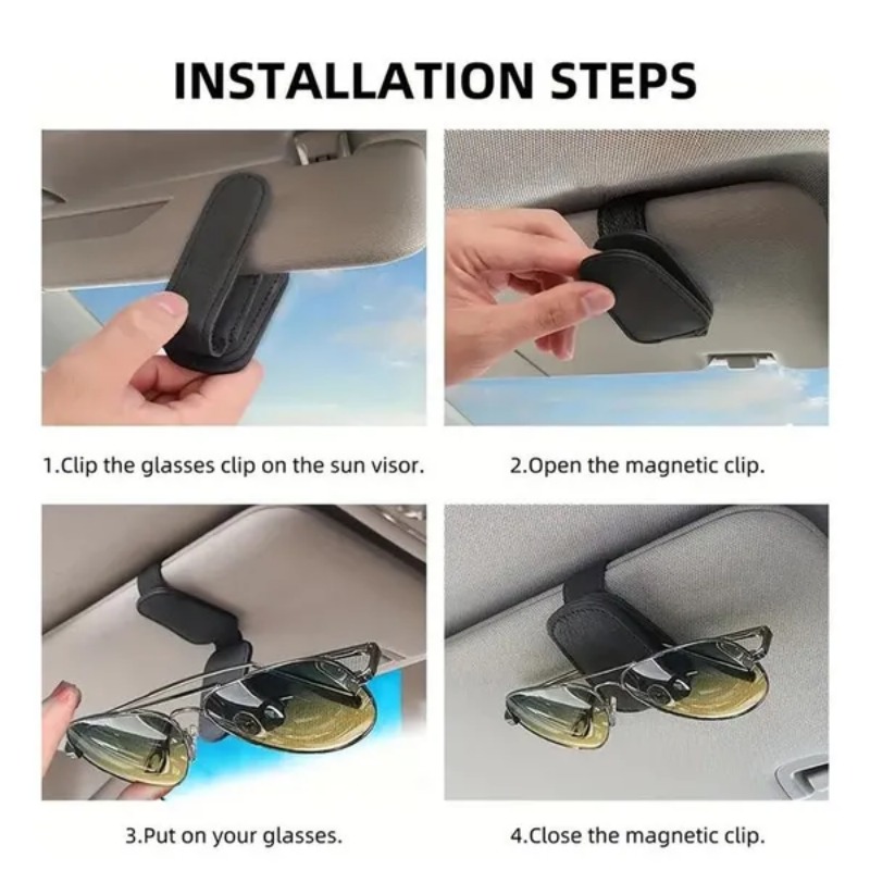 Car Sun Visor Glasses Case Hol - огляд і ціна Car Accessories Inside