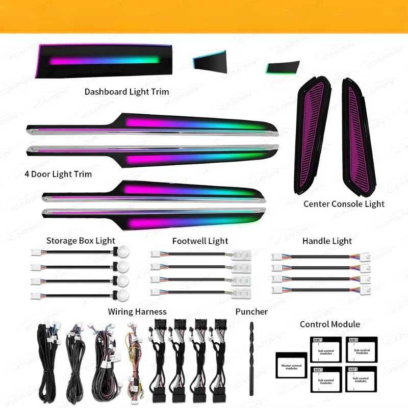 64 Color RGB Dynamic Atmospher - огляд і ціна Car Accessories Light