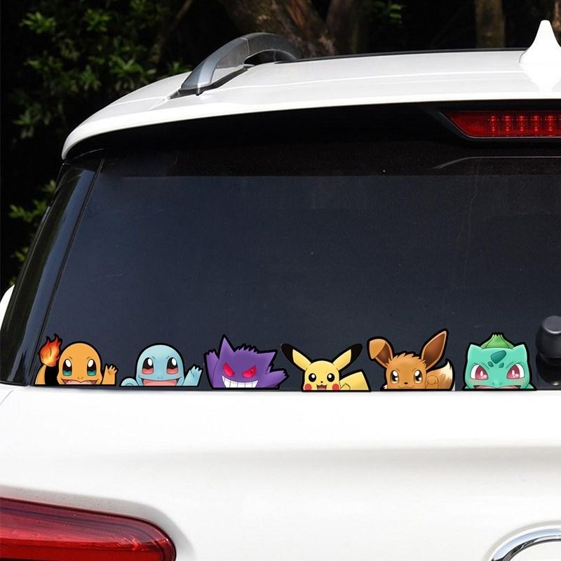 Pokémon car window sticker, Po - огляд і ціна Car Accessories Rear