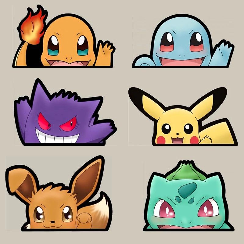 Pokémon car window sticker, Po - огляд і ціна Car Accessories Rear