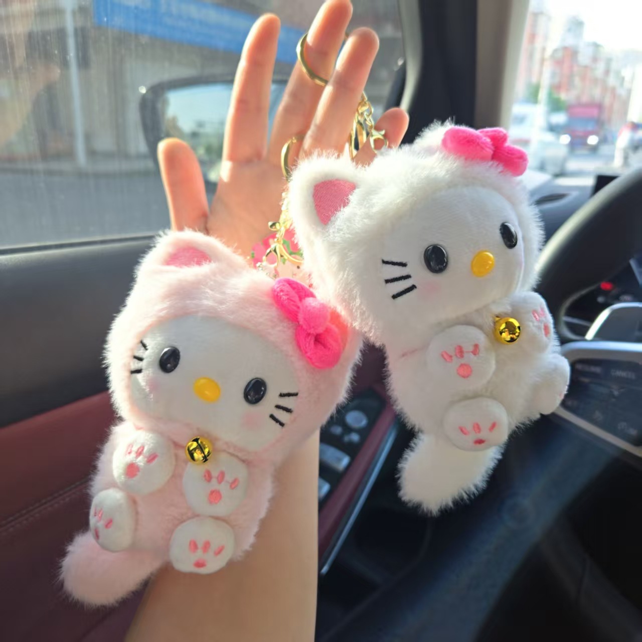 Kawaii HelloKitty Bell Cat Pen - огляд і ціна Car Accessories Cute