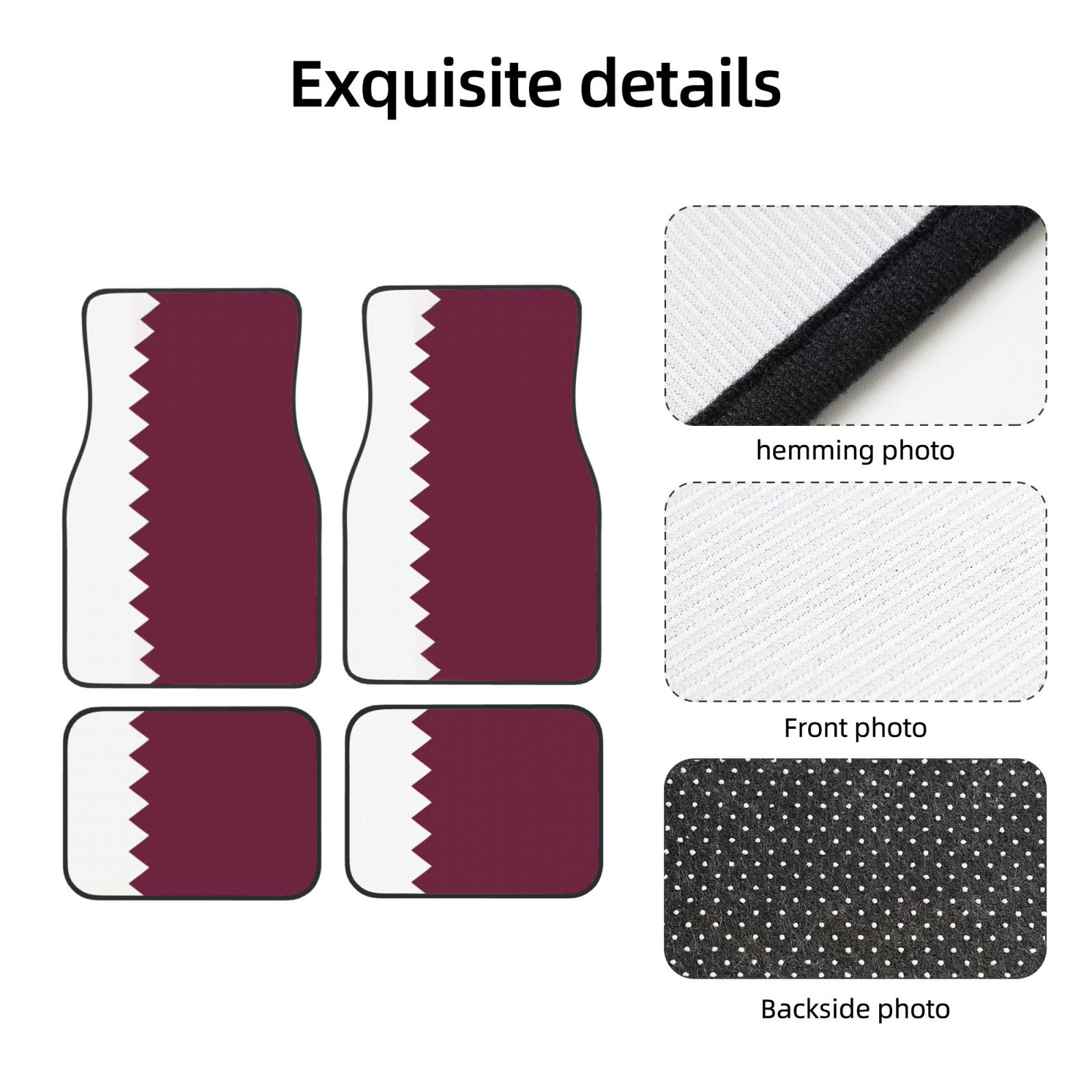 Flag of Qatar Pattern Car Floo - огляд і ціна Car Accessories Qatar